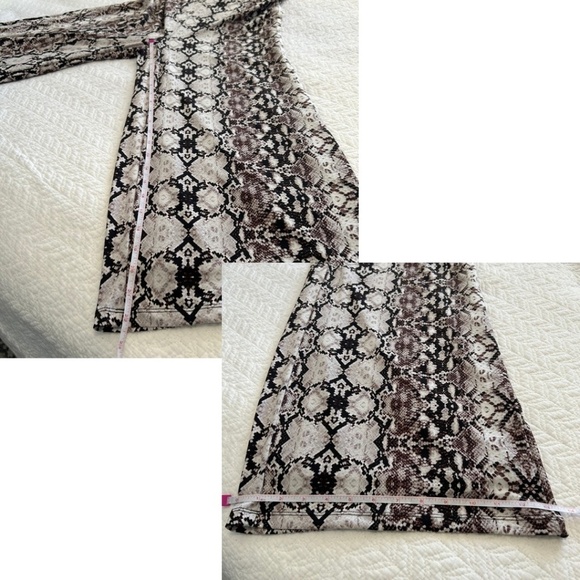 Nicole Miller NY Python Print Jersey Sleeveless Cropped Wide Leg Jumpsuit Size 2 - Picture 9 of 14